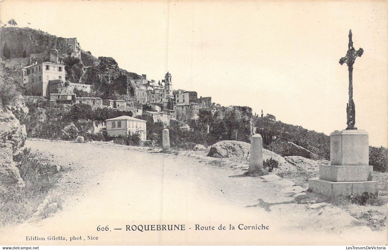 FRANCE - 06 - Roquebrune - Route De La Corniche - Carte Postale Ancienne - Roquebrune-Cap-Martin