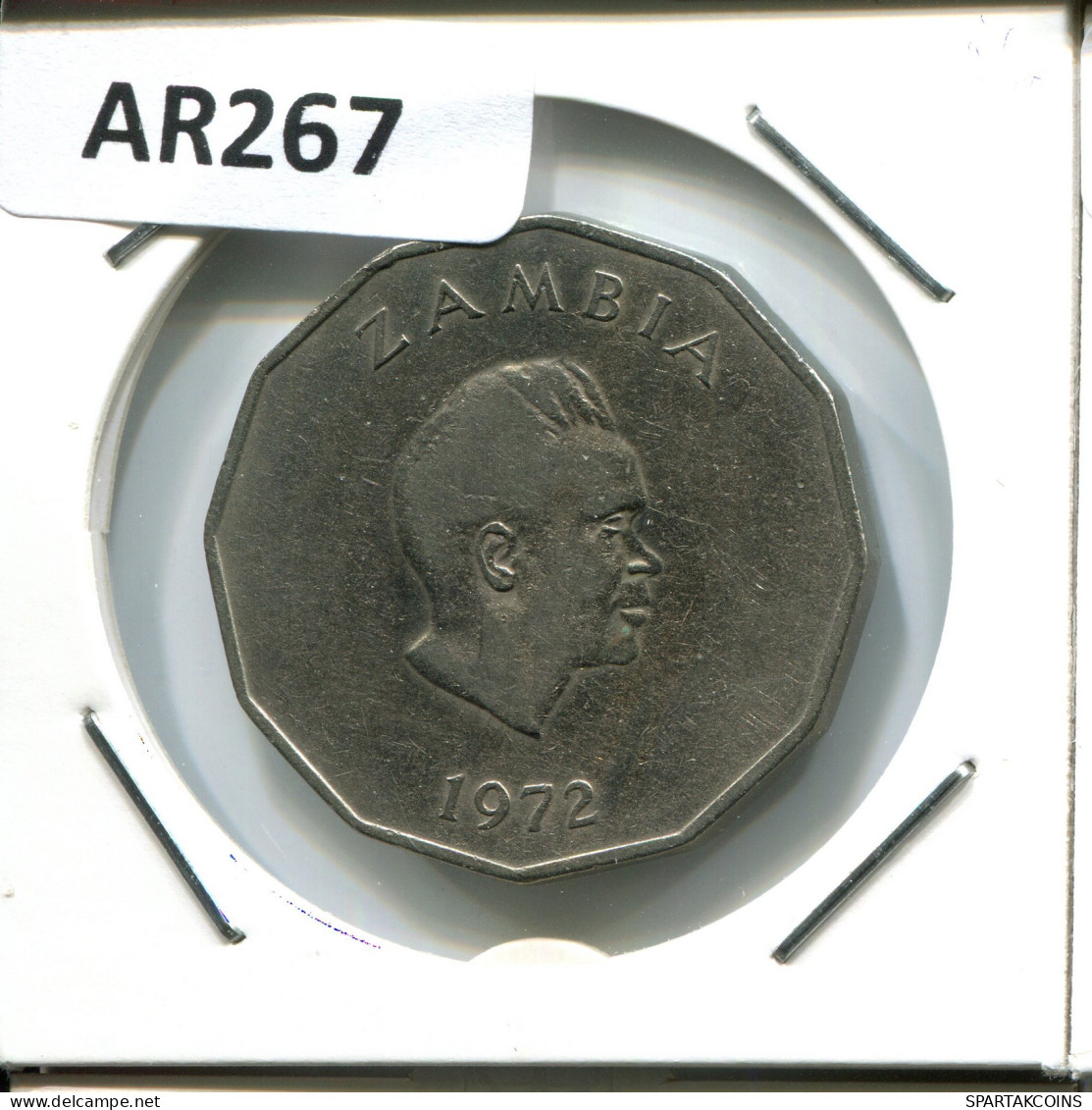 50 NGWEE 1972 ZAMBIA Moneda #AR267.E - Zambie