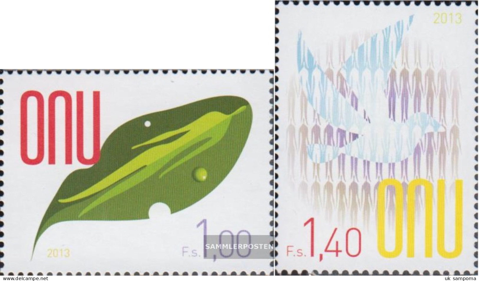 UN - Geneva 807-808 (complete Issue) Unmounted Mint / Never Hinged 2013 Clear Brands - Unused Stamps