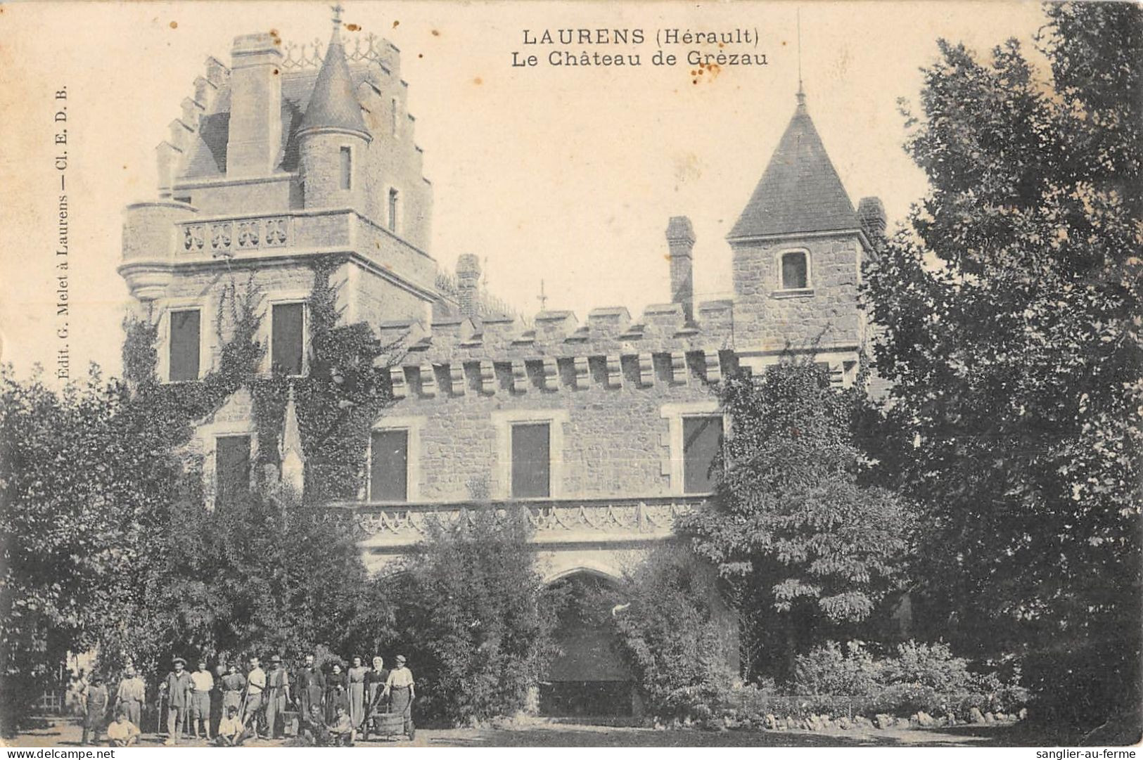 CPA 34 LAURENS LE CHATEAU DE GREZAU - Other & Unclassified