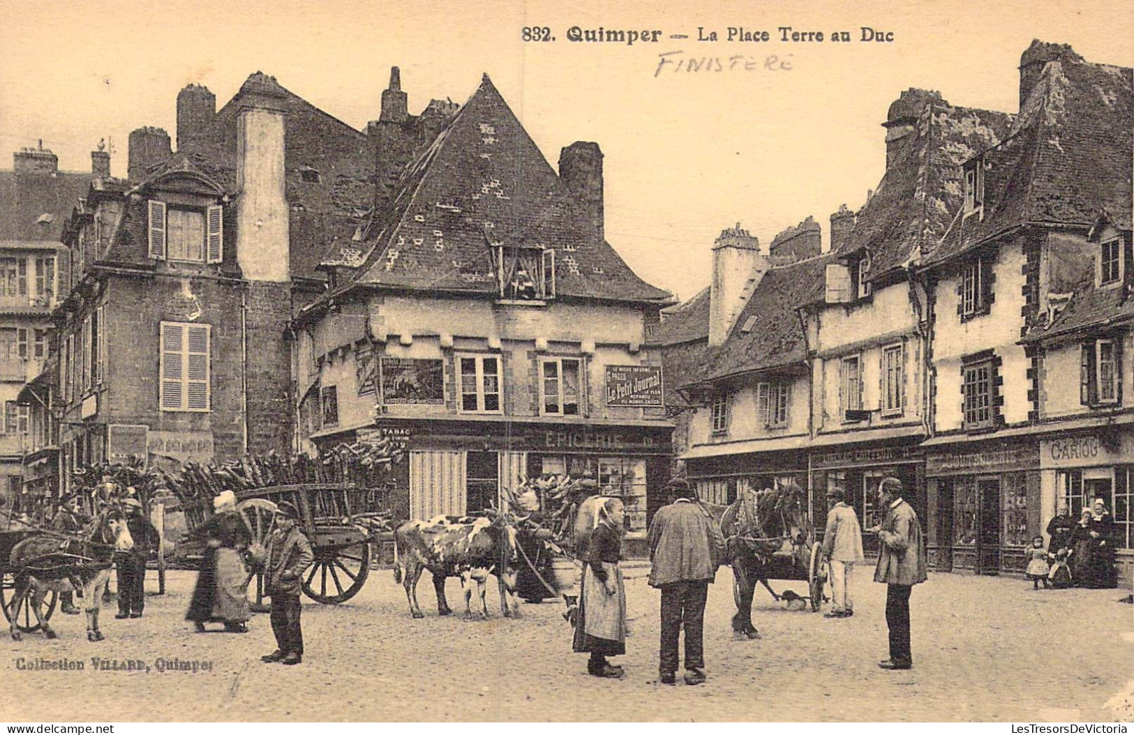 FRANCE - 29 - Quimper - La Place Terre Au Duc - Carte Postale Ancienne - Quimper