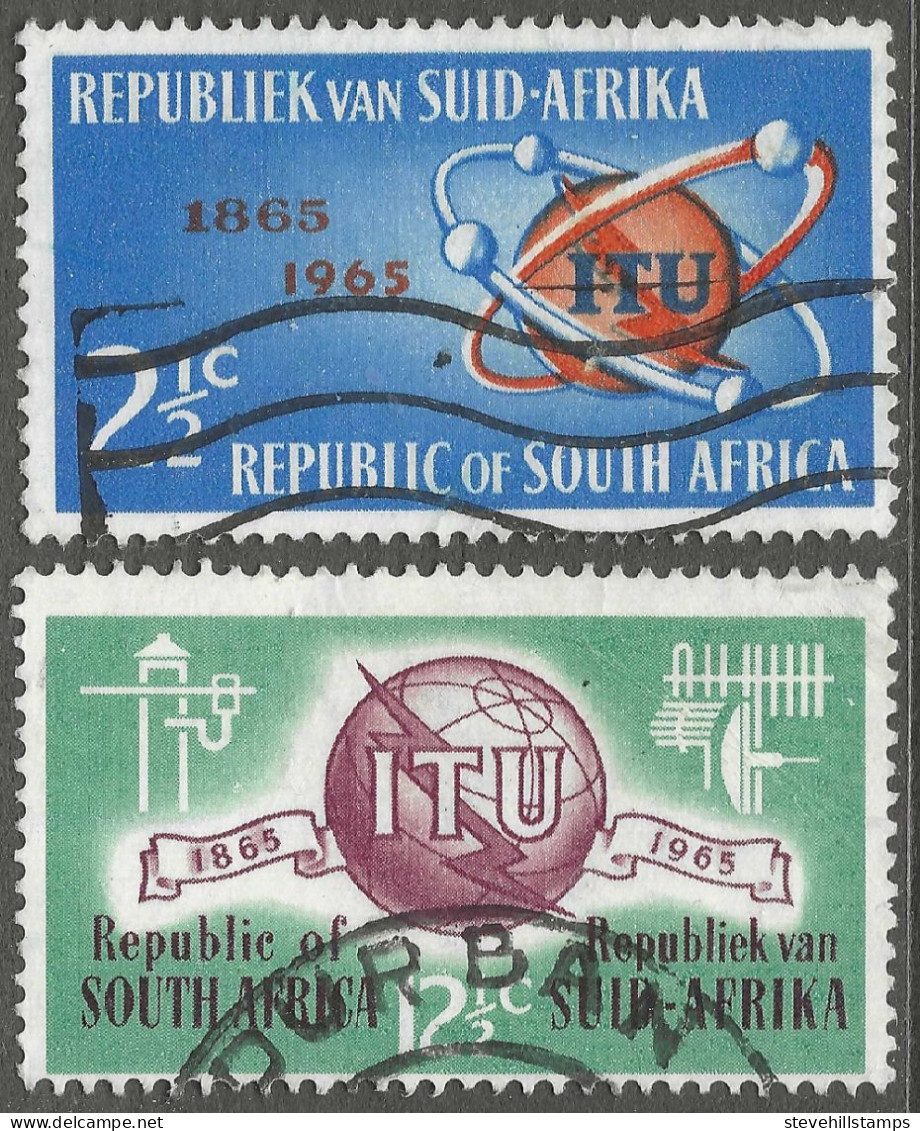 South Africa. 1965 ITU Centenary. Used Complete Set. SG 258-9 - Used Stamps