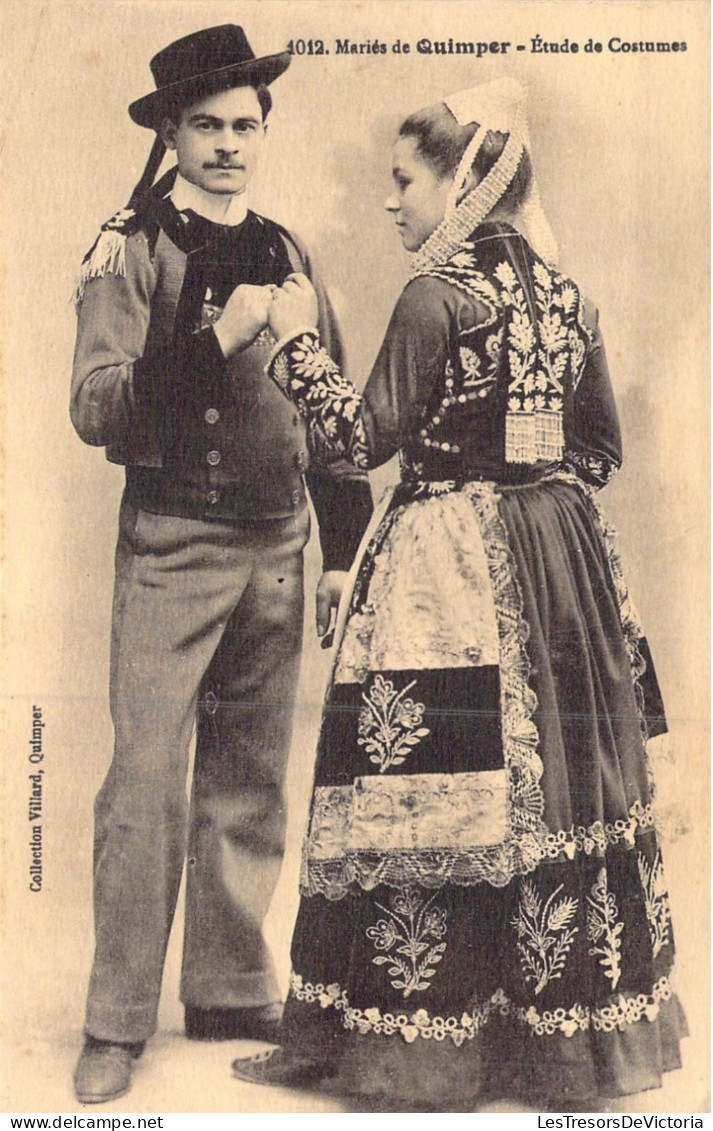 FRANCE - 29 - Quimper - Mariés De Quimper - Etude De Costumes - Carte Postale Ancienne - Quimper