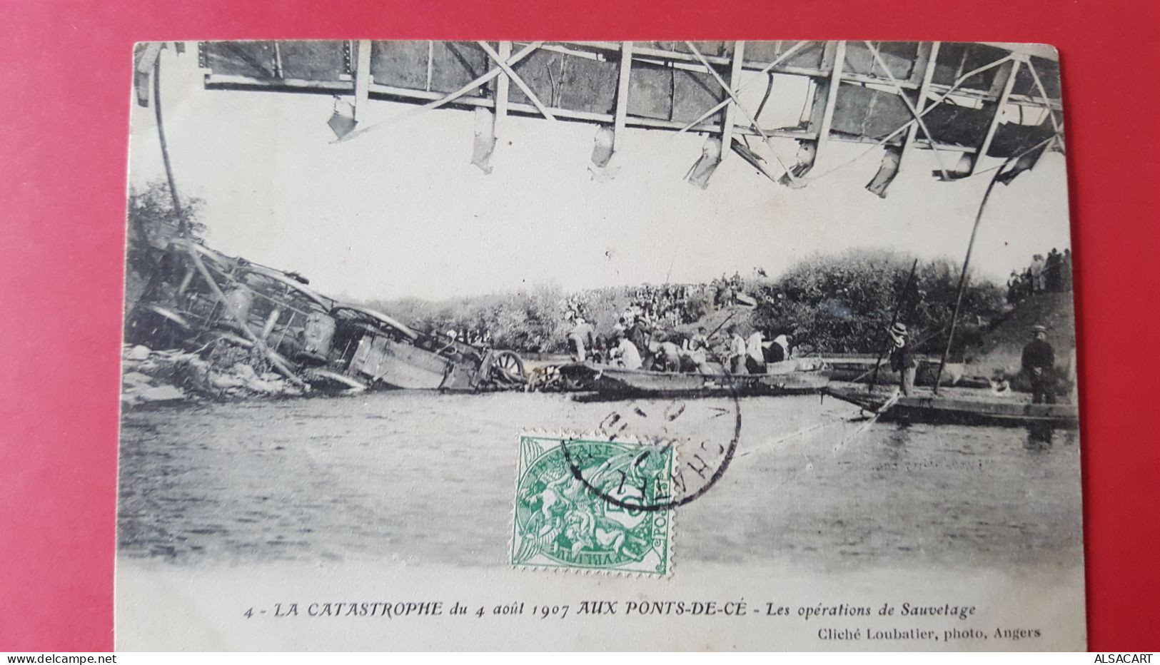 4 . La Catastrophe Aux Pont De Cé, 1907 , Oppérations De Sauvetage - Les Ponts De Ce