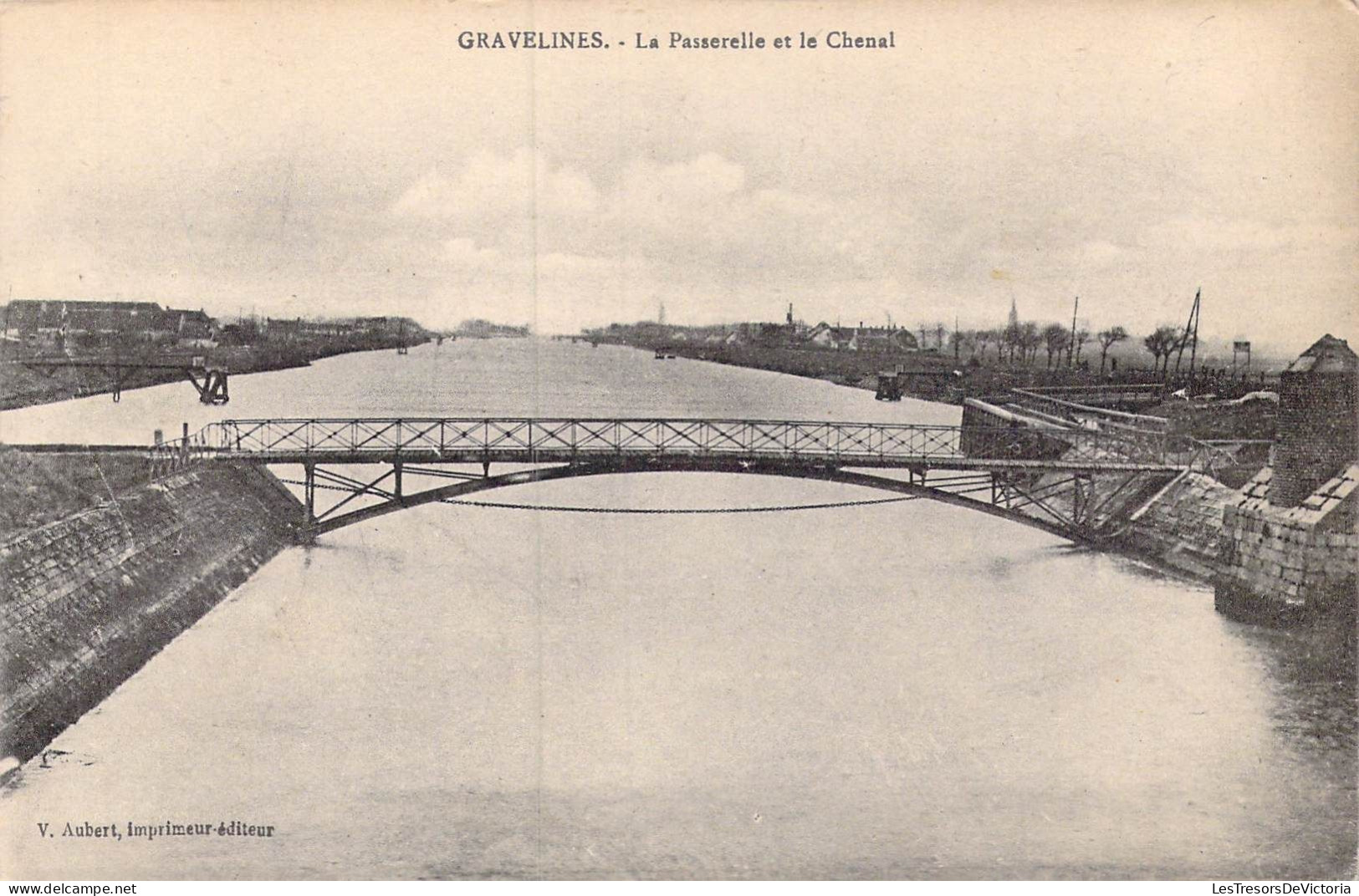 FRANCE - 59 - Gravelines - La Passerelle Et Le Chenal - Carte Postale Ancienne - Gravelines