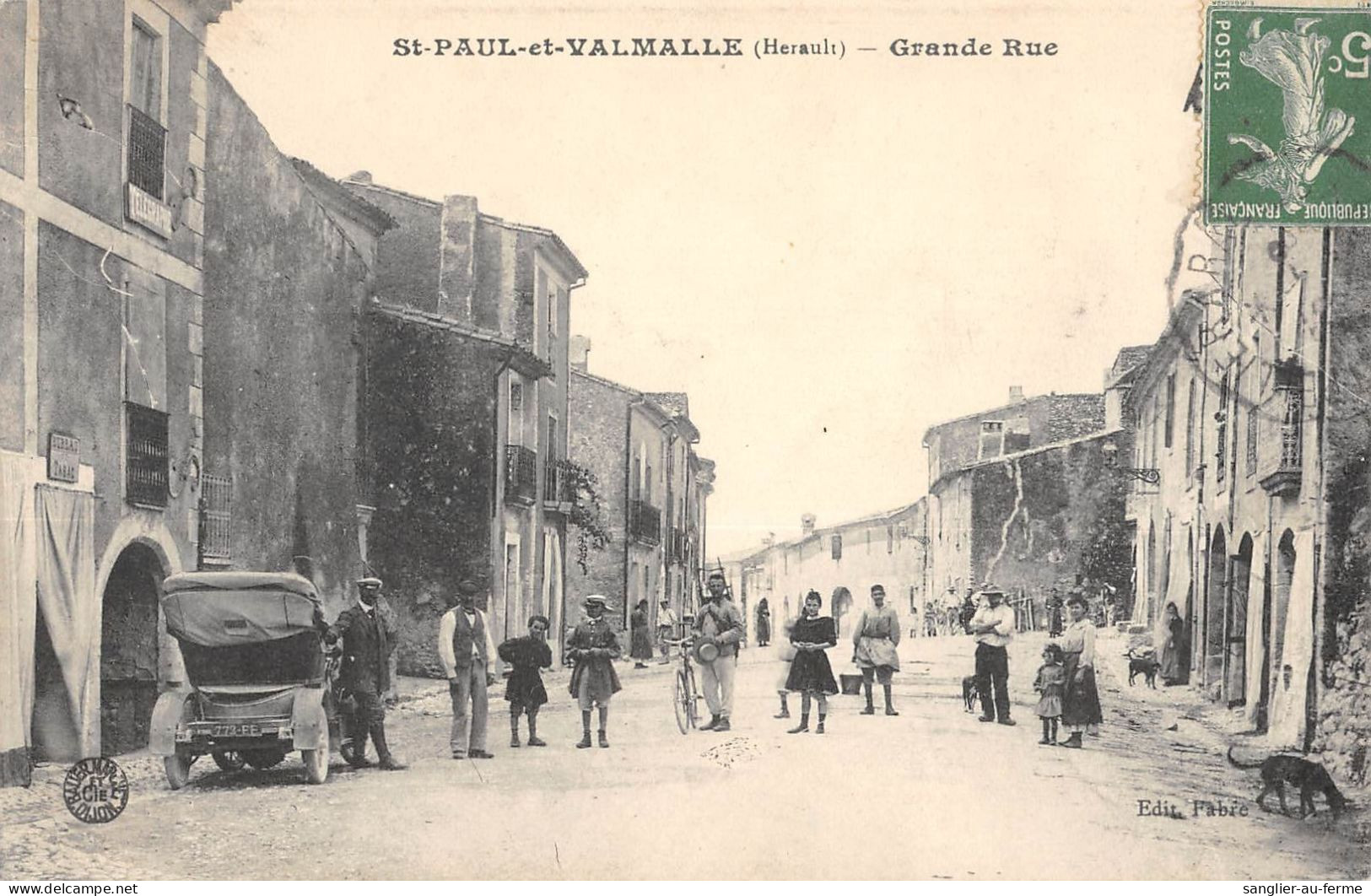 CPA 34 SAINT PAUL ET VALMALLE GRANDE RUE - Autres & Non Classés