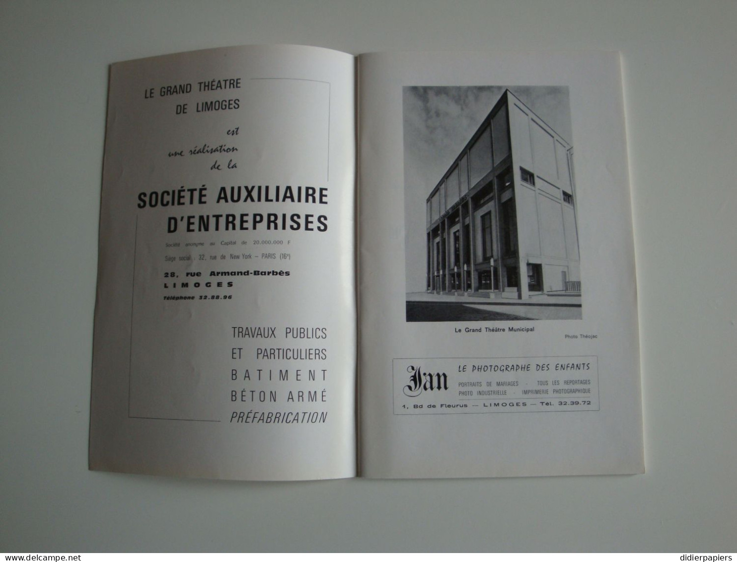 87,Limoges Grand Théâtre Municipal Programme De La Saison 1965-66 - Programmes