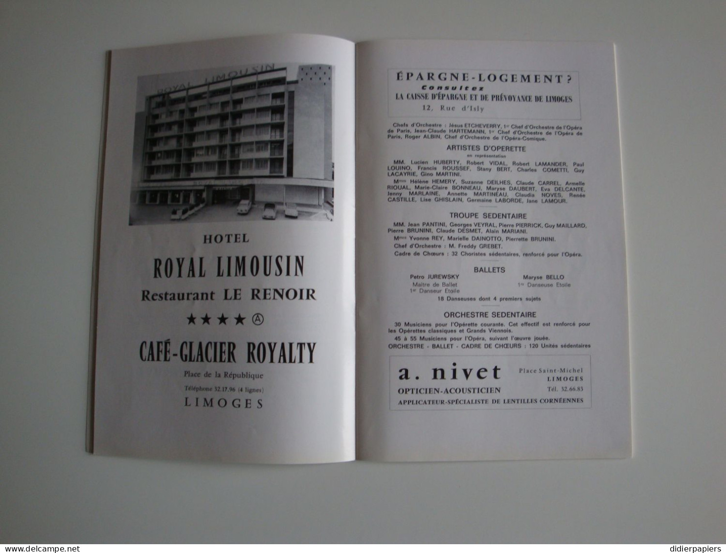 87,Limoges Grand Théâtre Municipal Programme De La Saison 1965-66 - Programmes