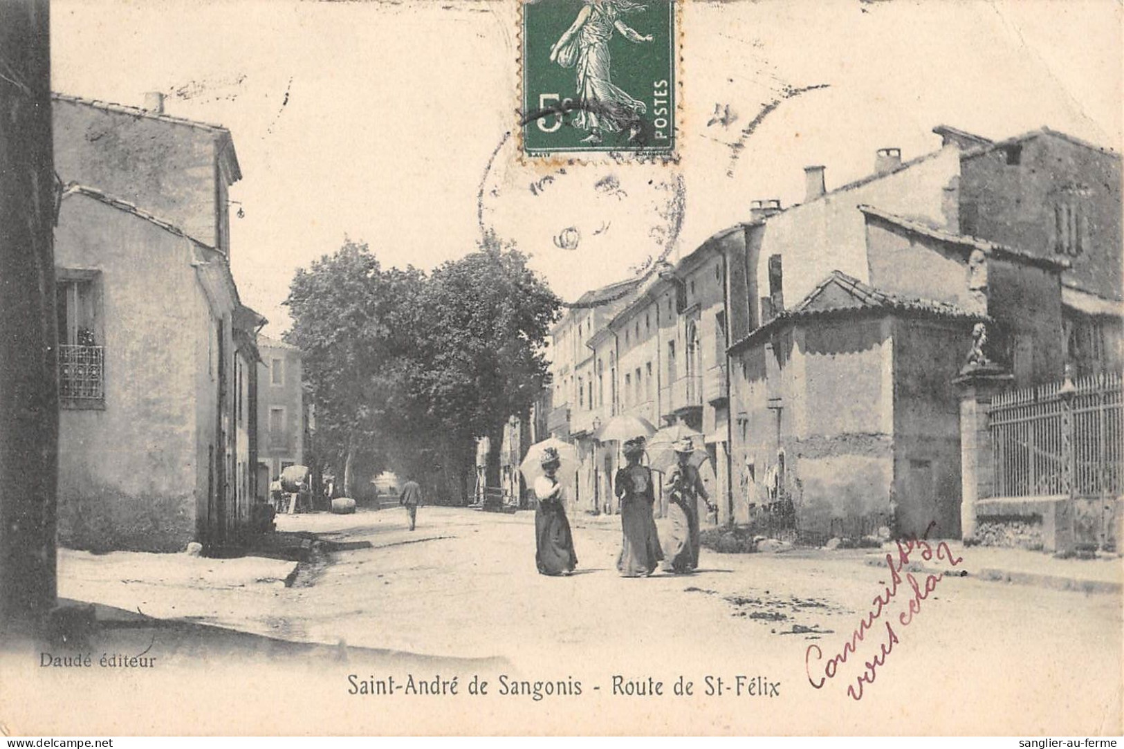 CPA 34 SAINT ANDRE DE SANGONIS ROUTE DE SAINT FELIX - Other & Unclassified