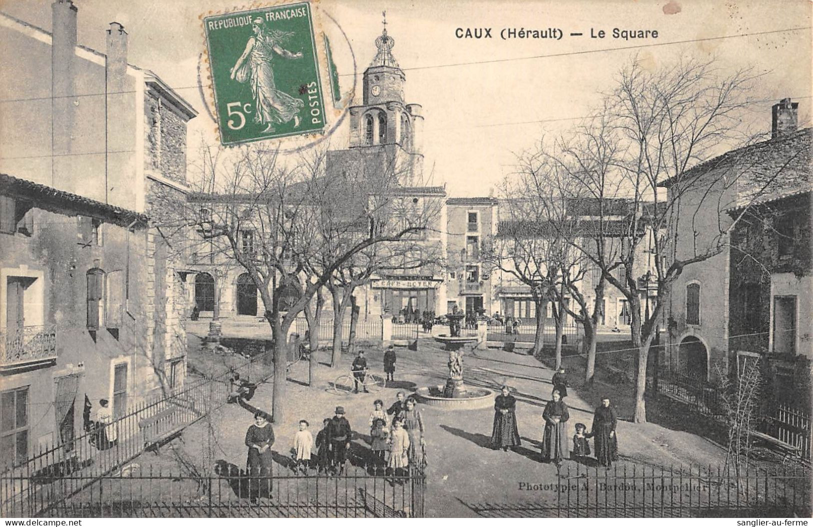 CPA 34 CAUX LE SQUARE - Other & Unclassified