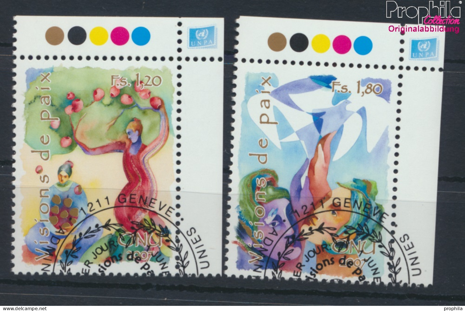 UNO - Genf 573-574 (kompl.Ausg.) Gestempelt 2007 Friedliche Visionen (10069026 - Used Stamps
