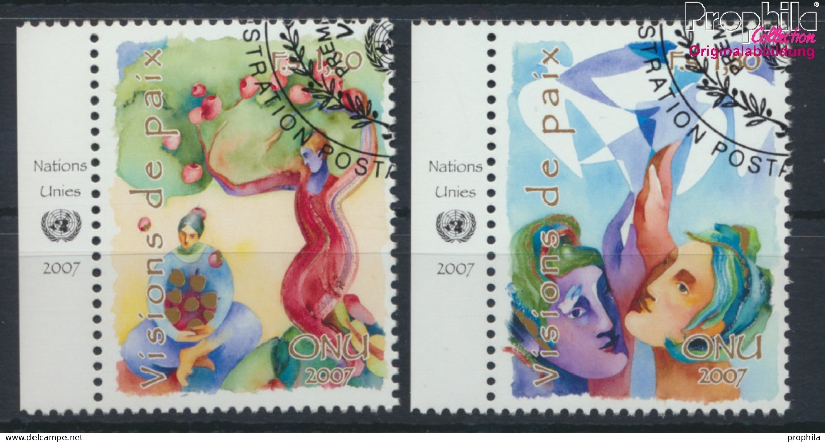 UNO - Genf 573-574 (kompl.Ausg.) Gestempelt 2007 Friedliche Visionen (10069042 - Used Stamps