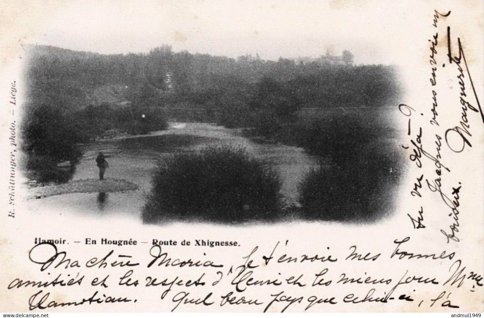 HAMOIR - En Hougnée - Route De Xhignesse - Oblitération De 1904 - Hamoir