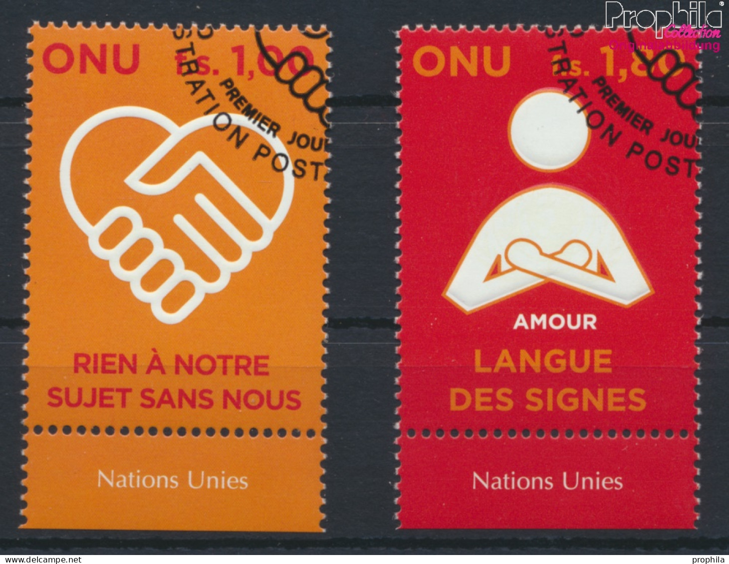 UNO - Genf 600-601 (kompl.Ausg.) Gestempelt 2008 Menschen Mit Behinderung (10068956 - Oblitérés