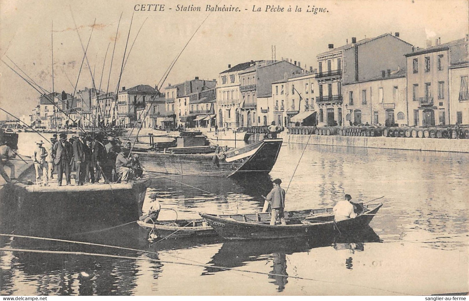 CPA 34 CETTE SETE LA PECHE A LA LIGNE - Sete (Cette)