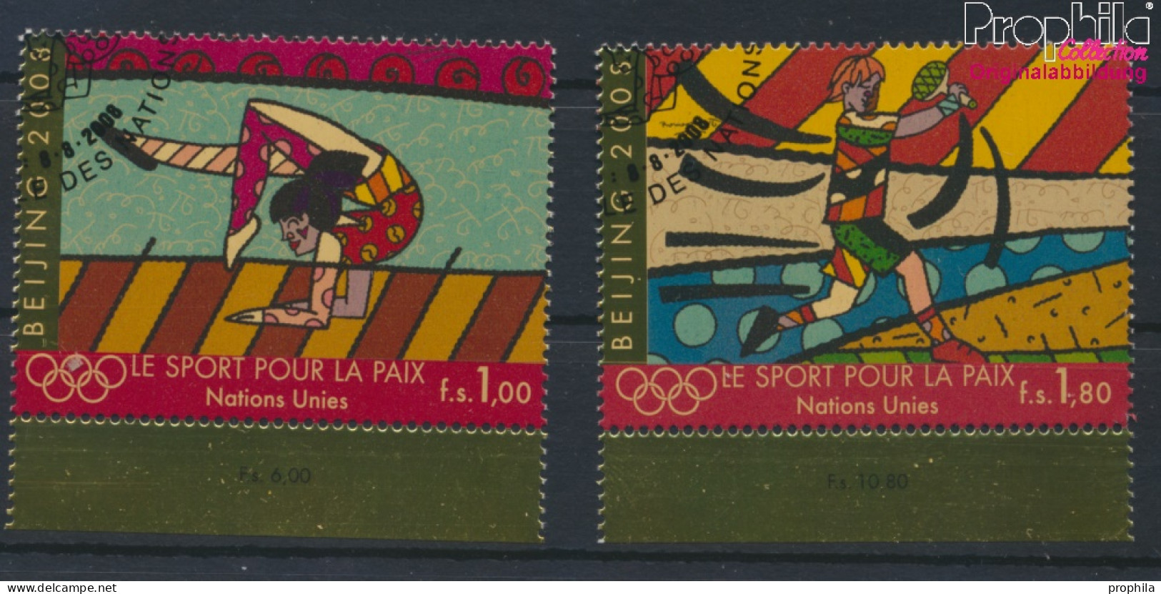 UNO - Genf 602-603 (kompl.Ausg.) Gestempelt 2008 Olympische Sommerspiele (10068939 - Used Stamps