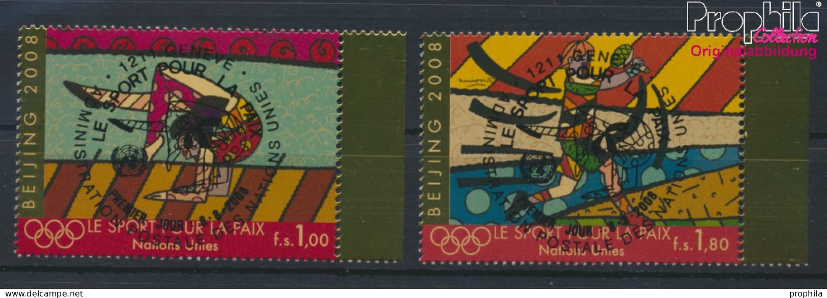 UNO - Genf 602-603 (kompl.Ausg.) Gestempelt 2008 Olympische Sommerspiele (10068942 - Usati