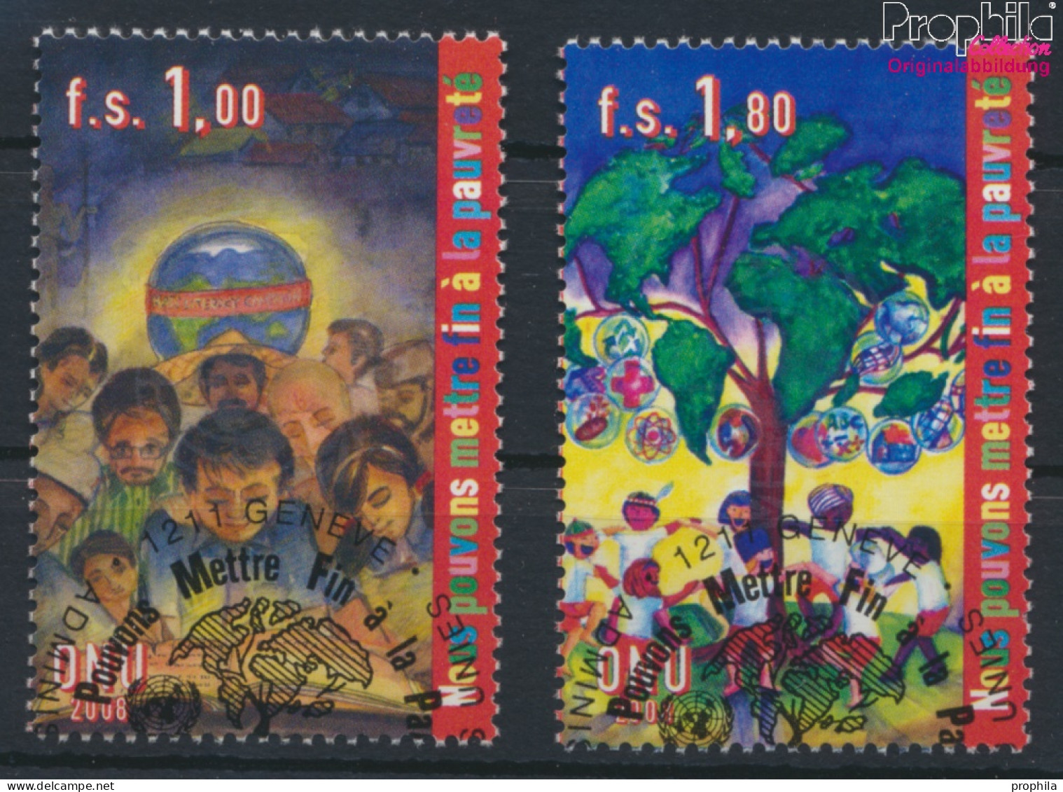 UNO - Genf 605-606 (kompl.Ausg.) Gestempelt 2008 Beseitigung Der Armut (10068926 - Used Stamps