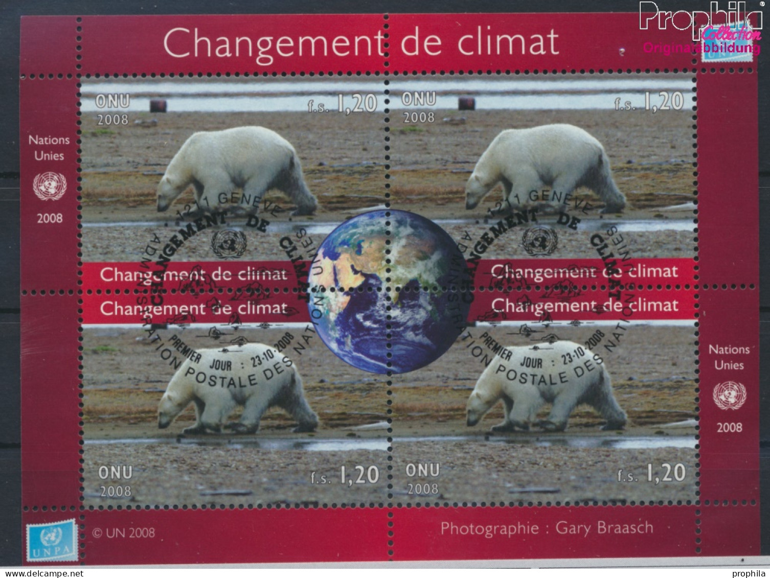 UNO - Genf Block24 (kompl.Ausg.) Gestempelt 2008 Klimawandel (10068912 - Used Stamps