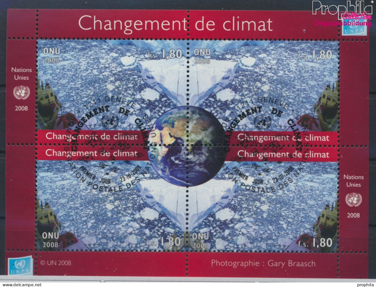 UNO - Genf Block25 (kompl.Ausg.) Gestempelt 2008 Klimawandel (10068909 - Oblitérés