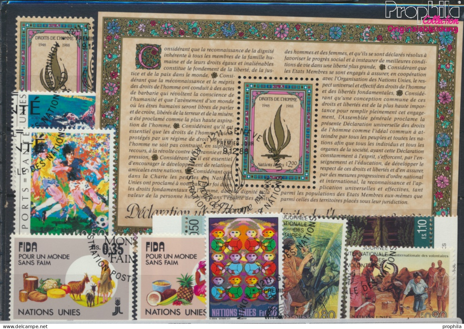 UNO - Genf Gestempelt IFAD 1988 Menschenrechte, Wald, Sport U.a.  (10067990 - Used Stamps