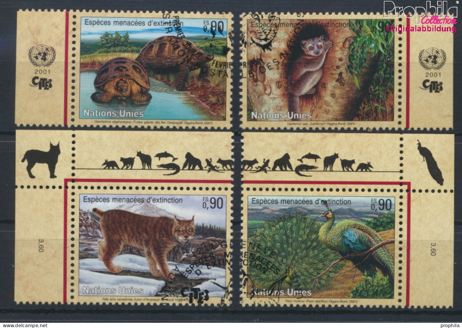 UNO - Genf 409-412 (kompl.Ausg.) Gestempelt 2001 Gefährdete Tiere (10067975 - Used Stamps