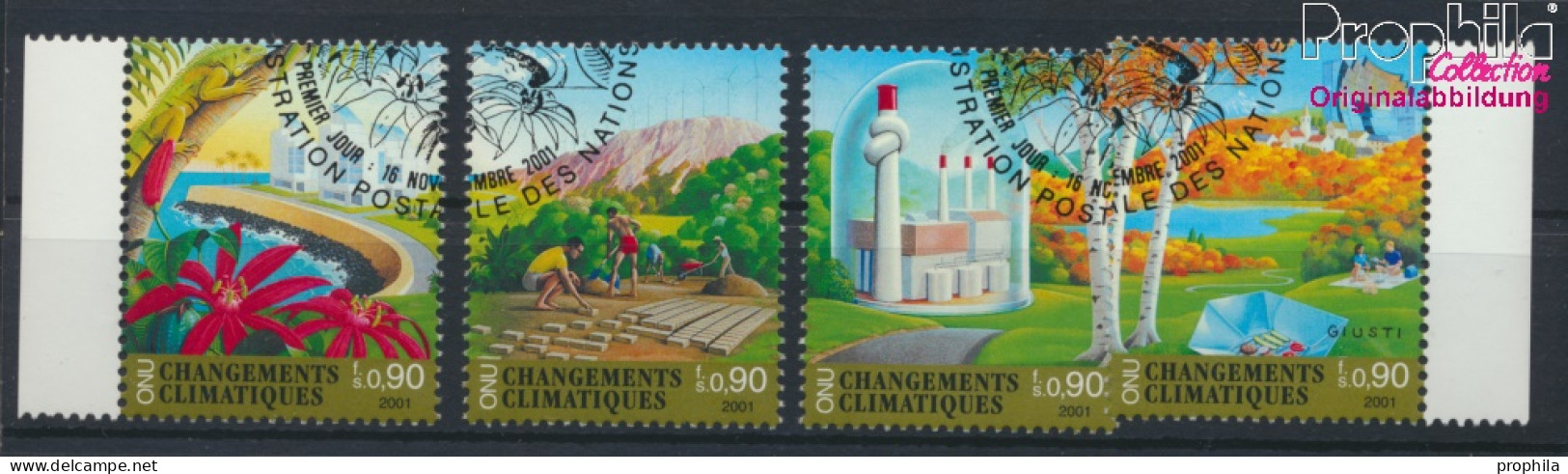 UNO - Genf 428-431 (kompl.Ausg.) Gestempelt 2001 Klimaänderung (10067967 - Used Stamps