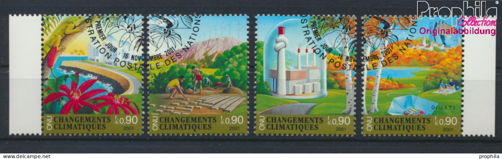 UNO - Genf 428-431 (kompl.Ausg.) Gestempelt 2001 Klimaänderung (10067968 - Used Stamps