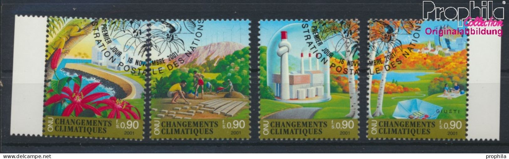 UNO - Genf 428-431 (kompl.Ausg.) Gestempelt 2001 Klimaänderung (10067970 - Used Stamps