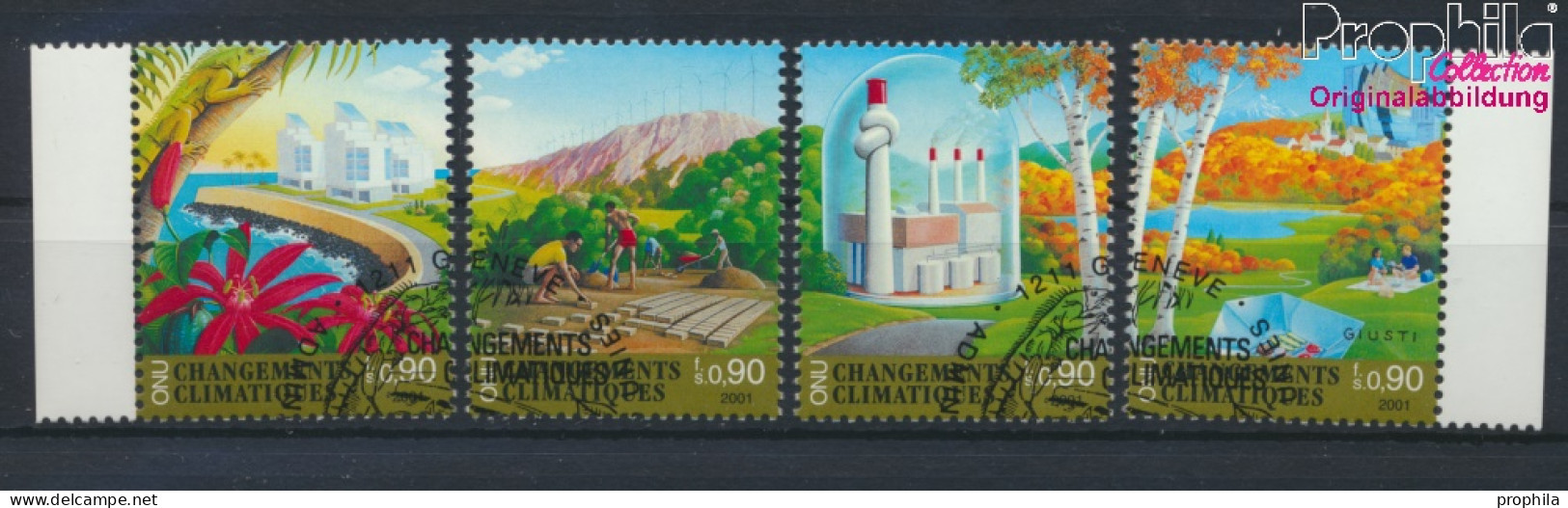 UNO - Genf 428-431 (kompl.Ausg.) Gestempelt 2001 Klimaänderung (10067971 - Used Stamps