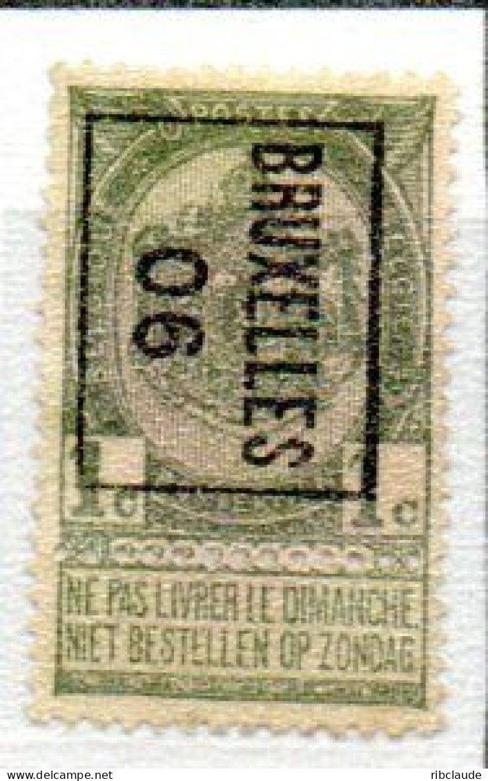 Préo Typo Bruxelles 06 - Typos 1906-12 (Armoiries)
