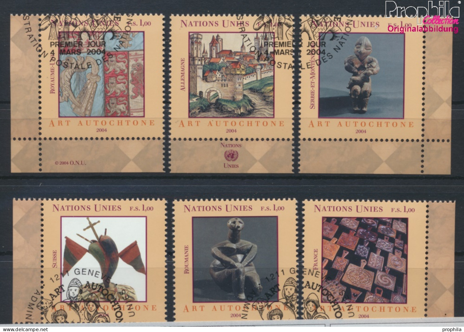 UNO - Genf 486-491 (kompl.Ausg.) Gestempelt 2004 Eingeborenenkunst (10067942 - Used Stamps