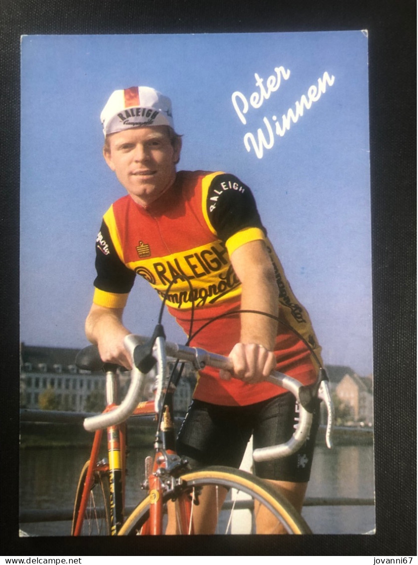 Peter Winnen - TI Raleigh Campagnolo - 1983 - Carte -  Cyclisme - Ciclismo -wielrennen - Cyclisme