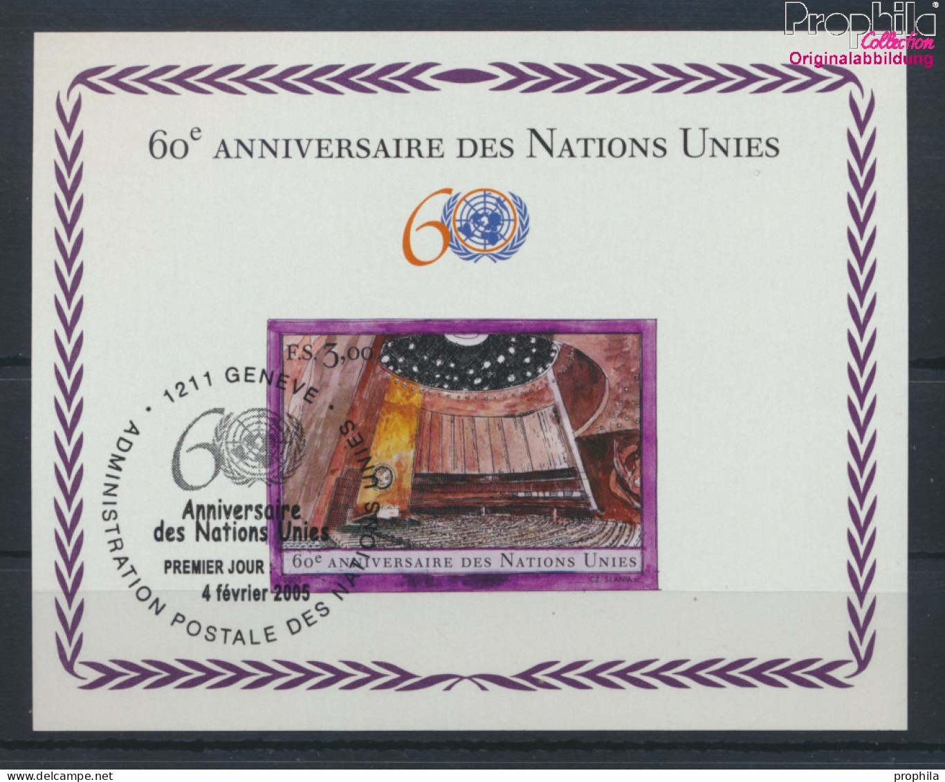 UNO - Genf Block20 (kompl.Ausg.) Gestempelt 2005 60 Jahre UNO (10067935 - Used Stamps