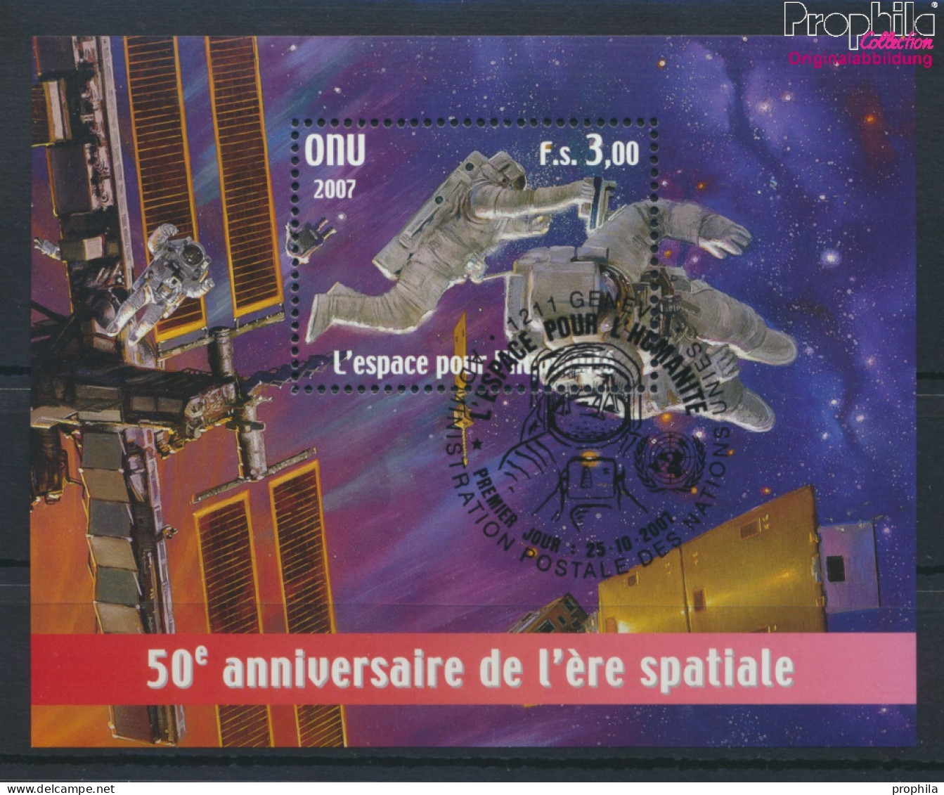 UNO - Genf Block22 (kompl.Ausg.) Gestempelt 2007 Weltraumfahrt (10067914 - Gebraucht