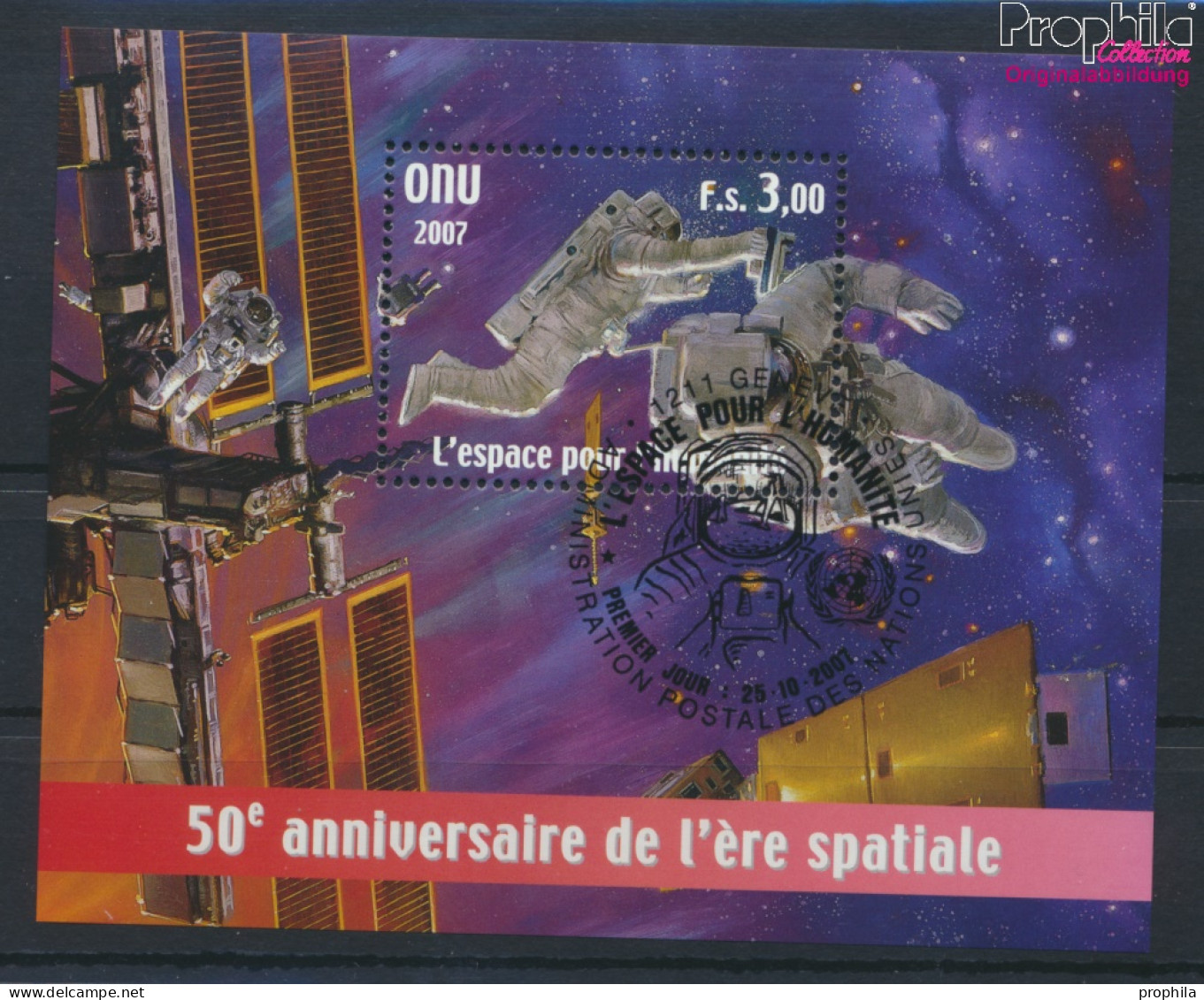UNO - Genf Block22 (kompl.Ausg.) Gestempelt 2007 Weltraumfahrt (10067915 - Used Stamps