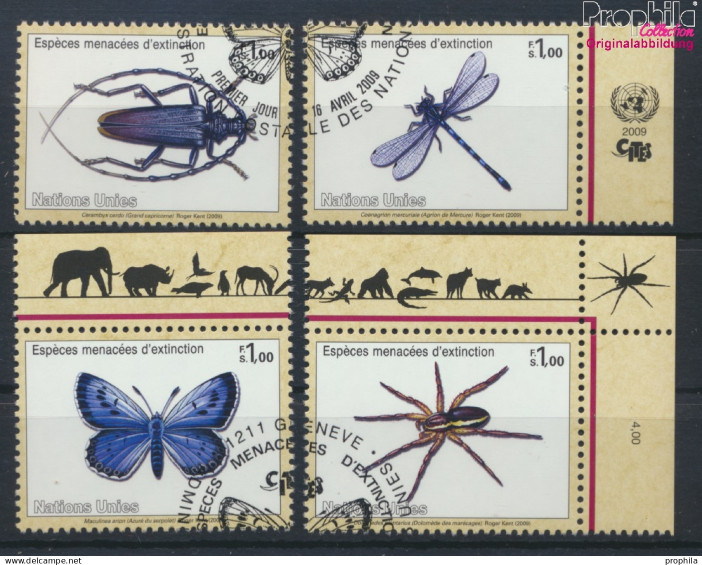 UNO - Genf 640-643 (kompl.Ausg.) Gestempelt 2009 Insekten Und Spinnentiere (10067904 - Used Stamps