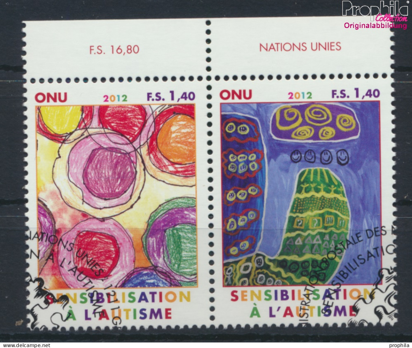UNO - Genf 788-789 Paar (kompl.Ausg.) Gestempelt 2012 Autismus Besser Verstehen (10067783 - Used Stamps