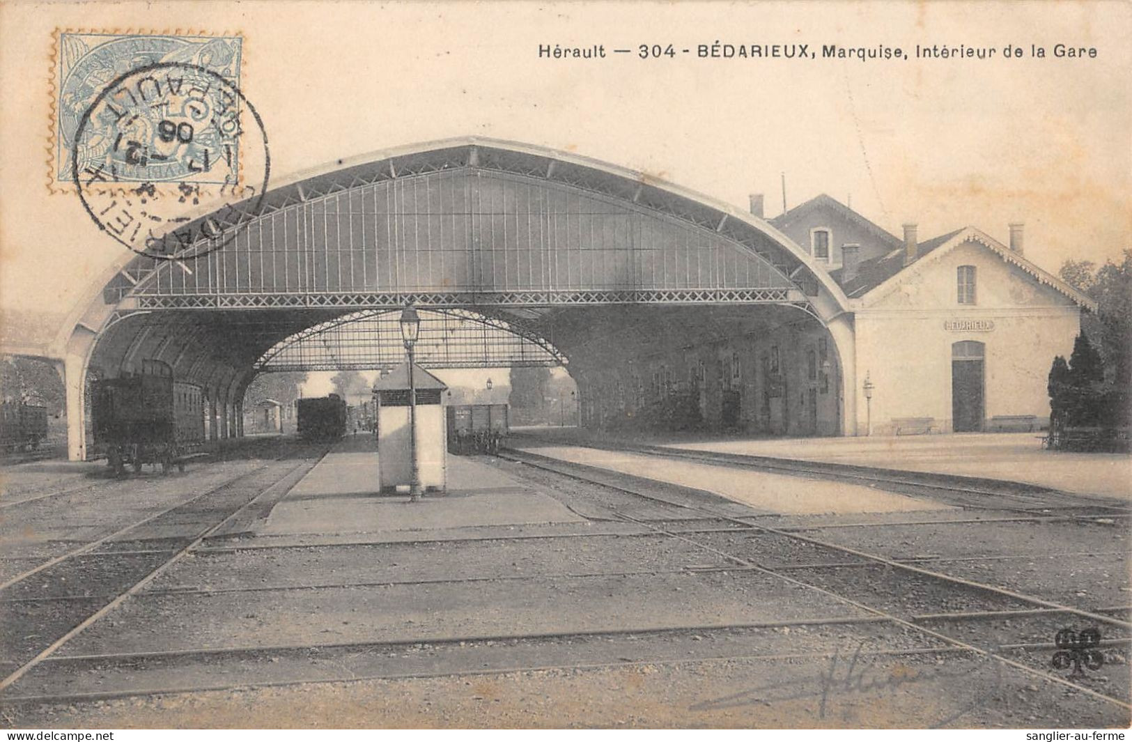 CPA 34 BEDARIEUX MARQUISE INTERIEUR DE LA GARE - Bedarieux