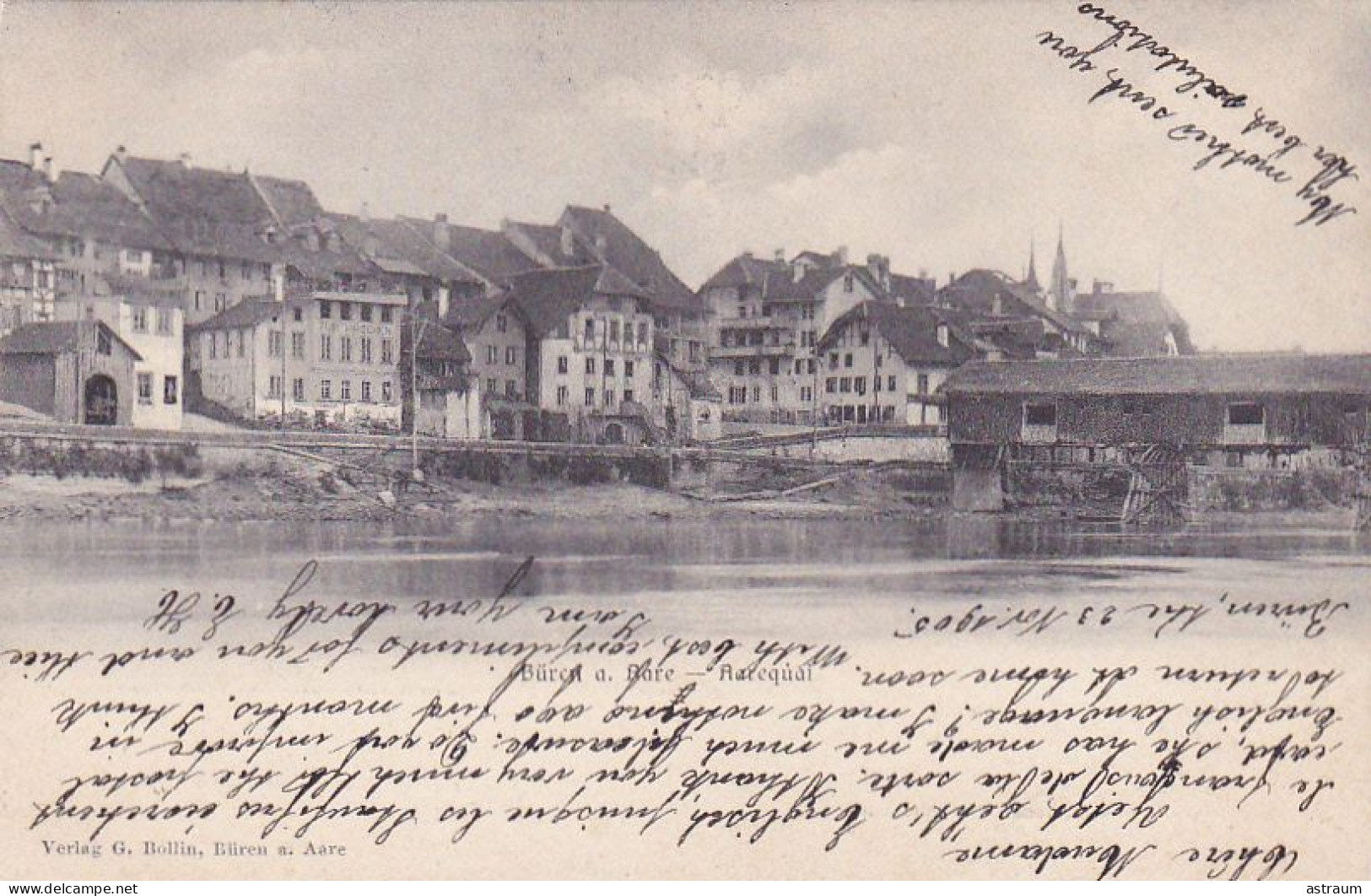 Cpa -sui- Büren ( An Der Aare )-- Aarequai -verlag Bollin - Büren An Der Aare