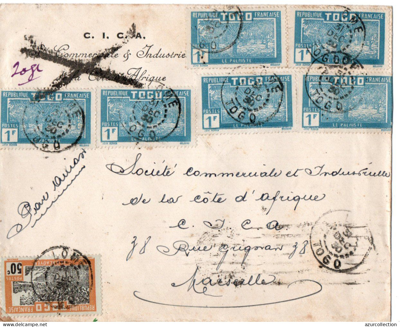 LETTRE POUR MARSEILLE - Covers & Documents