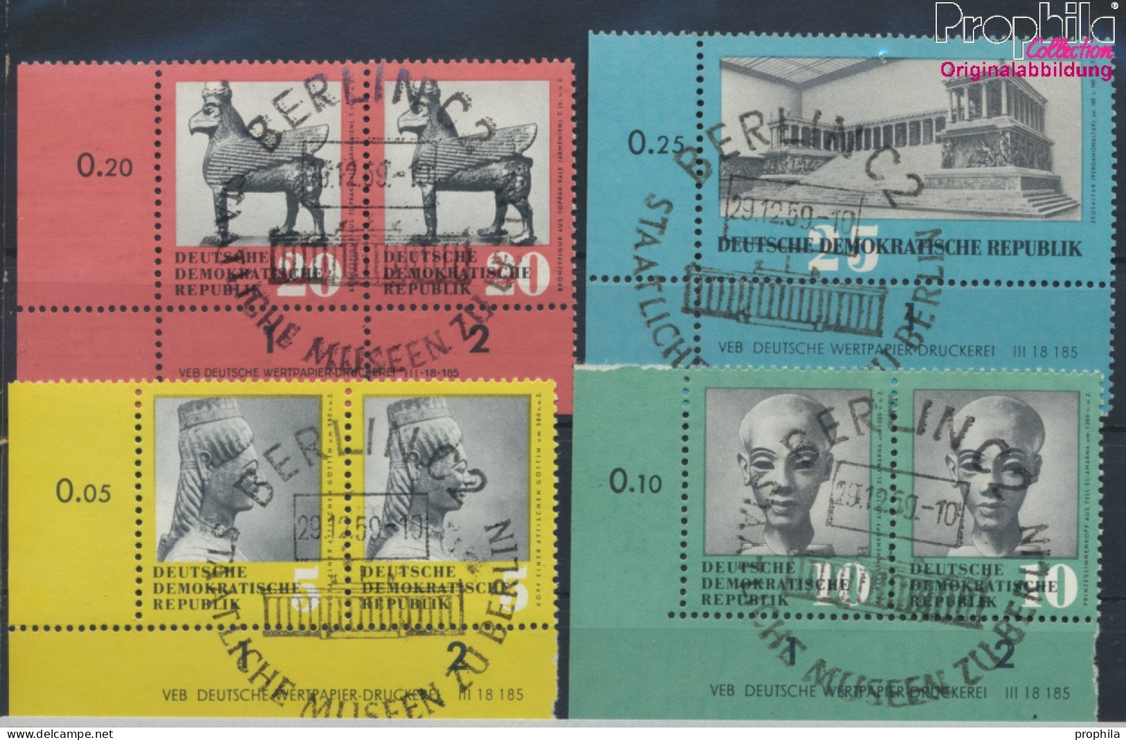 DDR 742DV-745DV Mit Druckvermerk (kompl.Ausg.) Gestempelt 1959 Antike Kunstschätze (II) (10065571 - Gebraucht