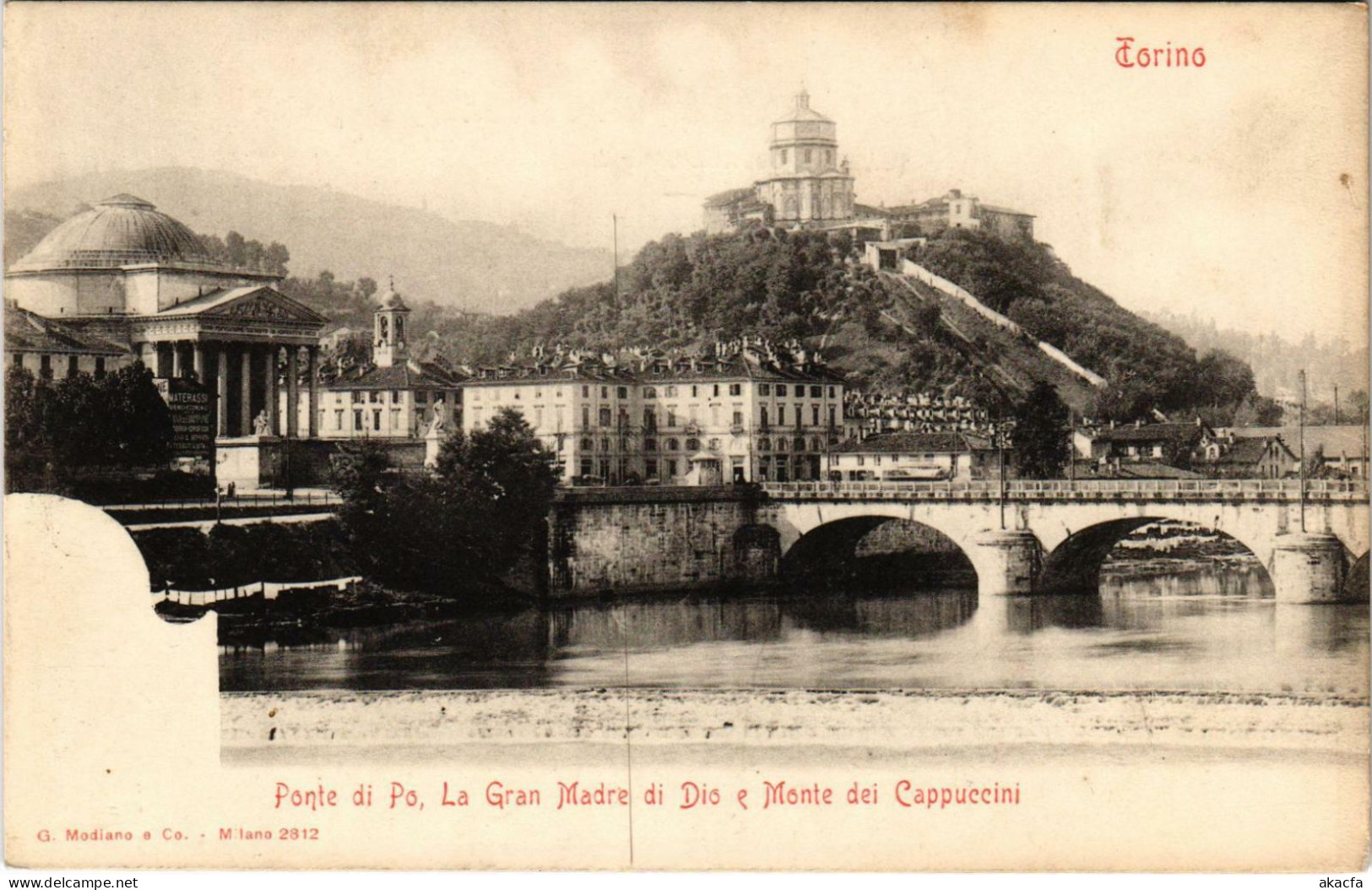 CPA Torino Ponte Di Po La Gran Madre ITALY (800766) - Ponts