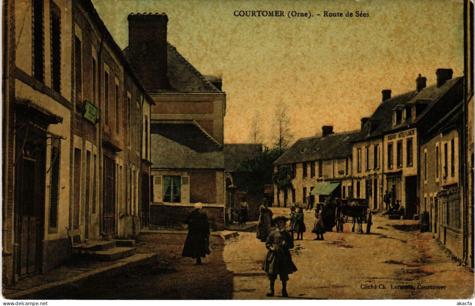 CPA Courtomer Orne - Route De Sees (800480) - Courtomer