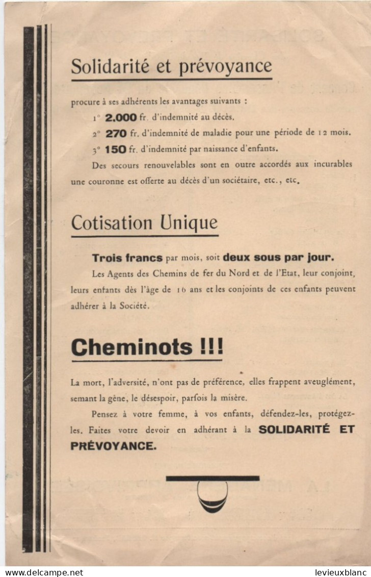 Solidarité Et Prévoyance Des Chemins De Fer Du Nord Et De L'Etat/ CONCERT/ Grillons Rouennais/1935        TRA67 - Spoorweg