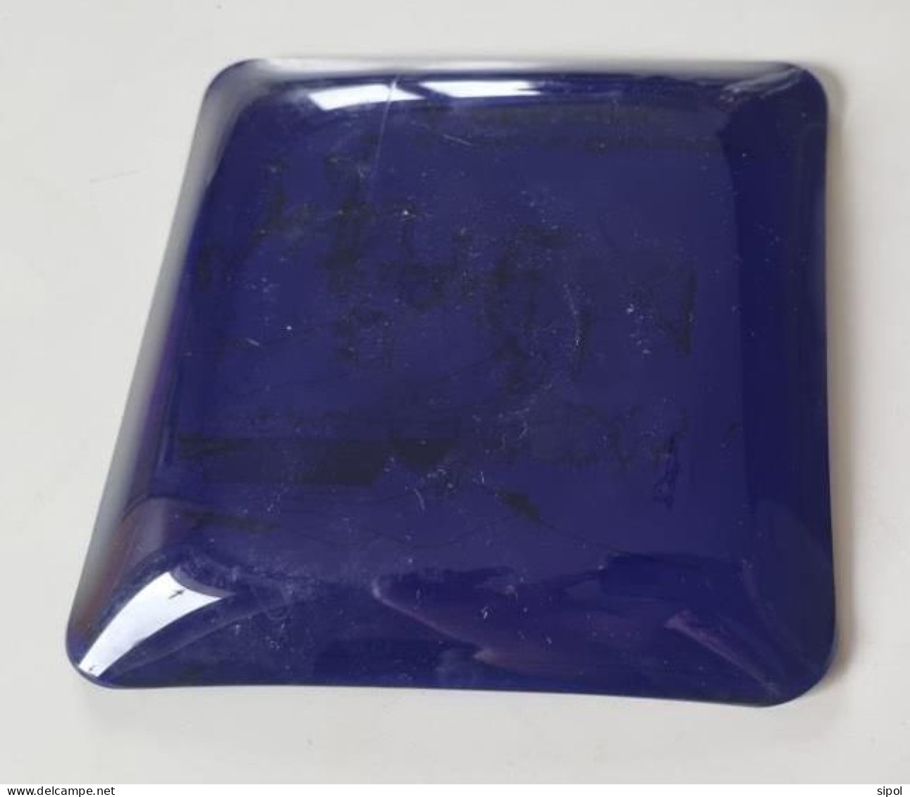 Cendrier En Verre Bleu - A PERRING - Kruth - 68 - Verre