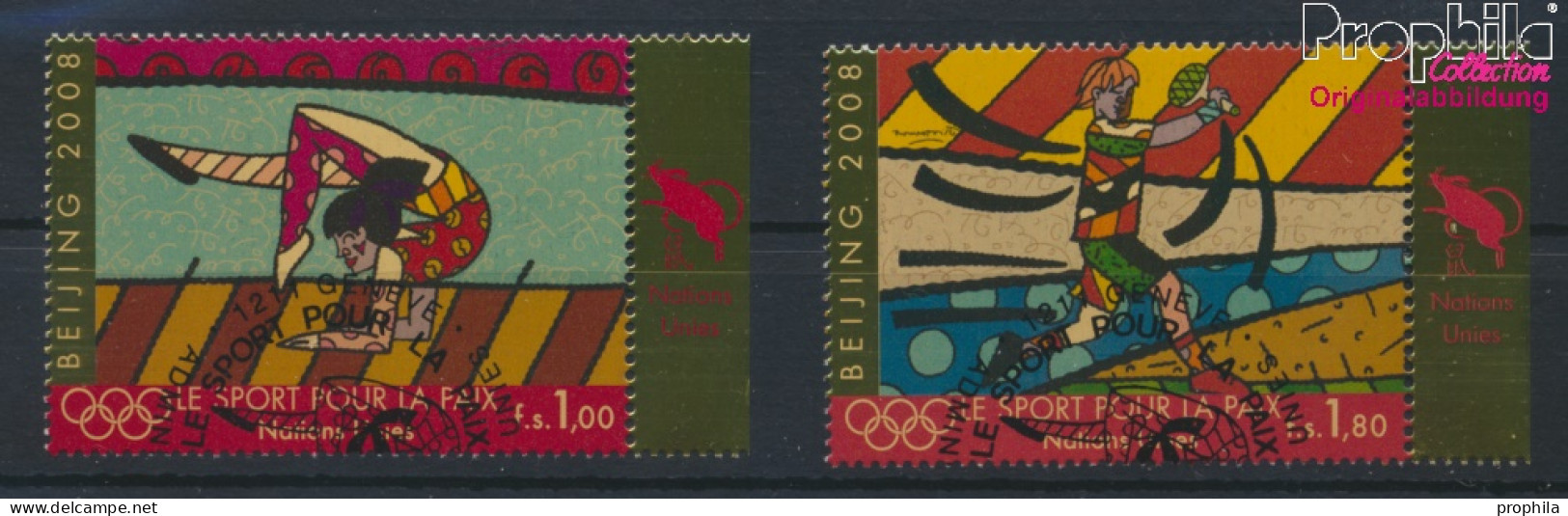 UNO - Genf 602-603 (kompl.Ausg.) Gestempelt 2008 Olympische Sommerspiele (10068940 - Used Stamps