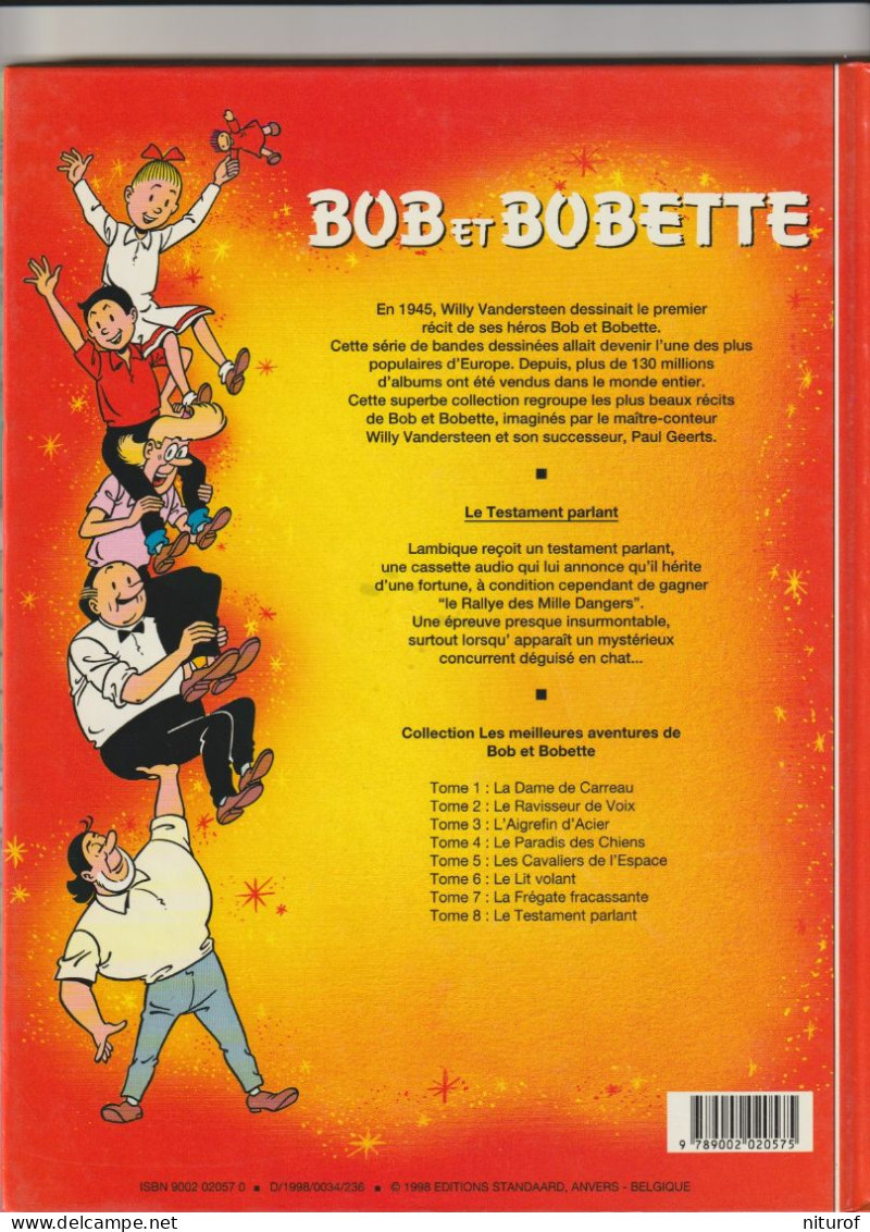 BOB ET BOBETTE : LE TESTAMENT PARLANT - Série "les Meilleures Aventures" - Suske En Wiske