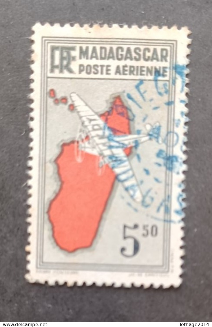 FRANCE COLONIE MADAGASCAR AIRMAIL 1941 TAXE CAT YVERT N. 20 - Postage Due