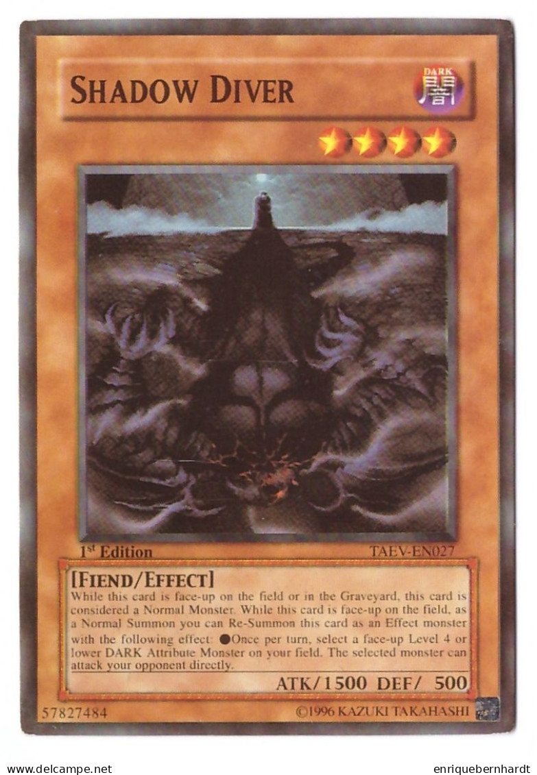 YU-GI-OH! • SHADOW DIVER • TAEV-EN027 • ATK/1500 DEF/500 - Yu-Gi-Oh